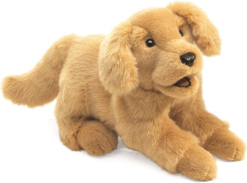 Folkmanis golden retriever - golden,